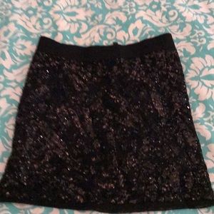 BCBG mini black skirt